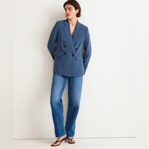 NEW Madewell Rosedale Blazer Nighttime Blue Size 2